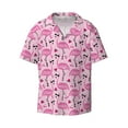 thumbnail image 1 of Disketp Men's Hawaiian Cool Flamingos Print Shirts Button Down Holiday Beach Shirts-X-Large, 1 of 5