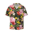 thumbnail image 1 of Disketp Men's Hawaiian Cute Pigs Sunflower Print Shirts Button Down Holiday Beach Shirts-Small, 1 of 5