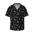 thumbnail image 1 of Disketp Men's Hawaiian Cute Skull Print Shirts Button Down Holiday Beach Shirts-4X-Large, 1 of 5