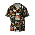 thumbnail image 1 of Disketp Men's Hawaiian Funny Farmers Print Shirts Button Down Holiday Beach Shirts-Small, 1 of 7