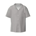 thumbnail image 1 of Disketp Men's Hawaiian Gary Print Shirts Button Down Holiday Beach Shirts-Medium, 1 of 7