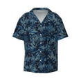 Disketp Men's Hawaiian Hawaiian Style Print Shirts Button Down Holiday