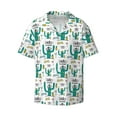 thumbnail image 1 of Disketp Men's Hawaiian Hello Summer Print Shirts Button Down Holiday Beach Shirts-X-Large, 1 of 7