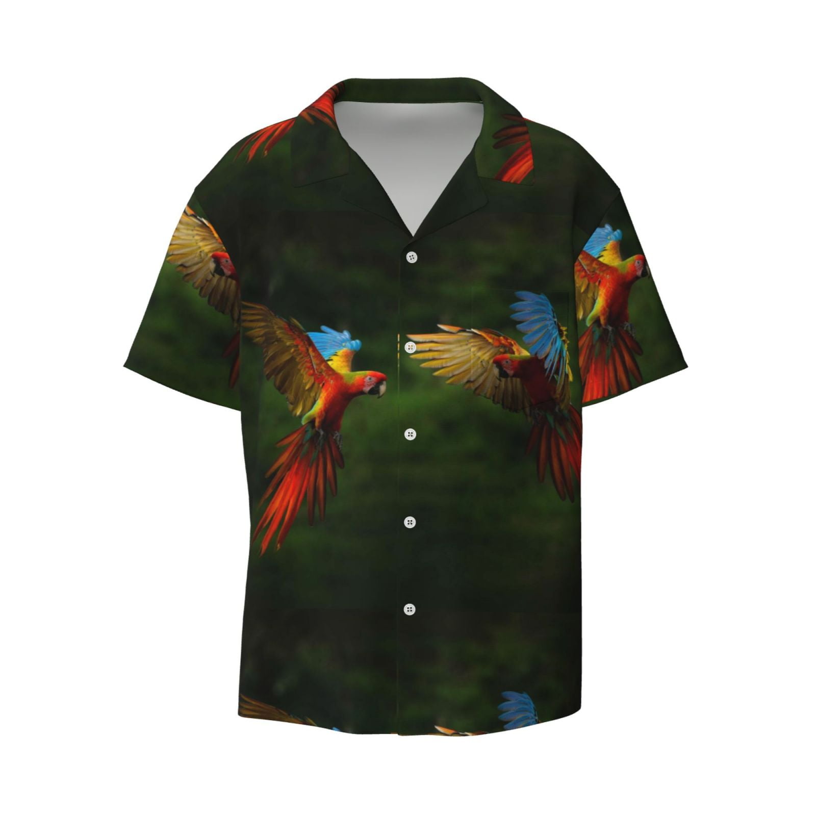 Watercolor Parrot Tropical Print Men's Sweatshirt
