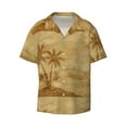 thumbnail image 1 of Disketp Men's Hawaiian Retro Palm Tree Print Shirts Button Down Holiday Beach Shirts-X-Large, 1 of 7