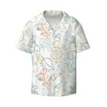 thumbnail image 1 of Disketp Men's Hawaiian Sea Animals Print Shirts Button Down Holiday Beach Shirts-X-Large, 1 of 5