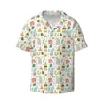 thumbnail image 1 of Disketp Men's Hawaiian Summer Beach Gnomes Print Shirts Button Down Holiday Beach Shirts-4X-Large, 1 of 7