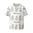 thumbnail image 1 of Disketp Men's Hawaiian Summer Gnome Print Shirts Button Down Holiday Beach Shirts-X-Large, 1 of 7