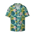 thumbnail image 1 of Disketp Men's Hawaiian Tropical Floral Print Shirts Button Down Holiday Beach Shirts-4X-Large, 1 of 7