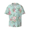 thumbnail image 1 of Disketp Men's Hawaiian Vintage Floral Print Shirts Button Down Holiday Beach Shirts-Large, 1 of 7