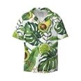 thumbnail image 1 of Disketp Men's Hawaiian Watercolor Green Tropical Print Shirts Button Down Holiday Beach Shirts-Medium, 1 of 7