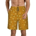 thumbnail image 1 of Disketp Men's Swim Trunks Hawaiian Breathable Surf Beach Swimsuits Mesh Lining Beach Shorts with Pockets-Honey Bee Gnomes, 1 of 7