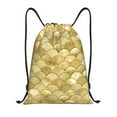 thumbnail image 1 of Disketp Mermaid Fish Scale Drawstring Backpack Drawstring Gym Bags Draw String Bags for Sports, Gym, Travel, Swimming, Beach-Medium, 1 of 6
