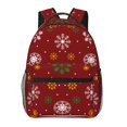 thumbnail image 1 of Disketp Merry Christmas Backpack for Men and Women - Lightweight Backpack Classical with Multi-pockets Casual Daypack for College Workplace Travel, 1 of 5