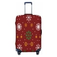 thumbnail image 1 of Disketp Merry Christmas Elastic Travel Luggage Cover Travel Suitcase Protective Cover For Trunk Case Apply To 18''-32'' Suitcase Cover (Luggage not included)-Large, 1 of 9