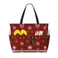thumbnail image 1 of Disketp Merry Christmas Large Capacity Beach Bag, Waterproof Sandproof Beach Swim Pool Bag Tote Bag for Women, 1 of 7