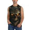 thumbnail image 1 of Disketp Metal Evil Skull Sleeveless Tshirts for Men, Muscle Shirts for Men Dry Fit Tank Top-Small, 1 of 5