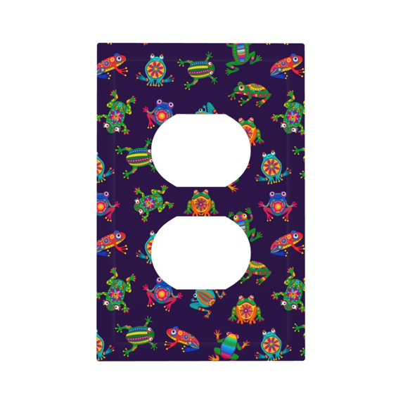 Disketp Mexican Frogs Decorator Light Switch or Receptacle Outlet Wall Plate Decorator Wall Plate Child Safe Outlet Cover-Style S