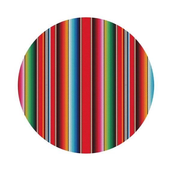 Disketp Mexican Serape Blanket Stripes Funny Coasters,6 Pcs Leather Coasters with Holder, Perfect Housewarming Hostess Gifts,Protect Furniture from Water Marks Scratch and Damage