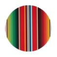 thumbnail image 1 of Disketp Mexican Serape Blanket Stripes Small Mouse Pad 7.9x7.9 Inches,Washable Round Mousepad For Office Laptop Computer,Non-Slip Rubber Base Mouse Pads For Wireless Mouse, 1 of 1