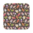 thumbnail image 1 of Disketp Milk Tea Funny Coasters,6 Pcs Leather Coasters with Holder, Perfect Housewarming Hostess Gifts,Protect Furniture from Water Marks Scratch and Damage, 1 of 5