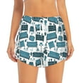 thumbnail image 1 of Disketp Modern Furniture Print Women's Shorts Workout Shorts for Athletic Gym Running Shorts with Phone Pockets X-Large, 1 of 8