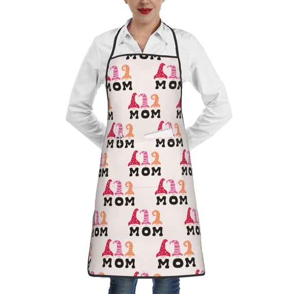 Disketp Mothers Day Kitchen Apron with adjustable Aprons for Women with Pockets Cooking Powder Pink Apron
