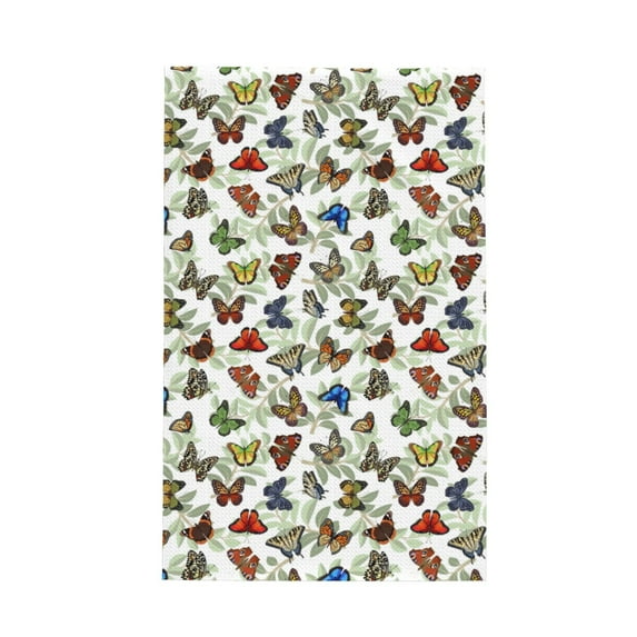 Disketp Multicolored Butterflies Waffle Weave Kitchen Dish Cloth,Super Absorbent Kitchen Dish Towels 16*26 Inches for Dish Rags Washing Dishes, Drying Dishes