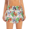 thumbnail image 1 of Disketp Mushroom and Frogs Print Women's Shorts Workout Shorts for Athletic Gym Running Shorts with Phone Pockets X-Large, 1 of 8