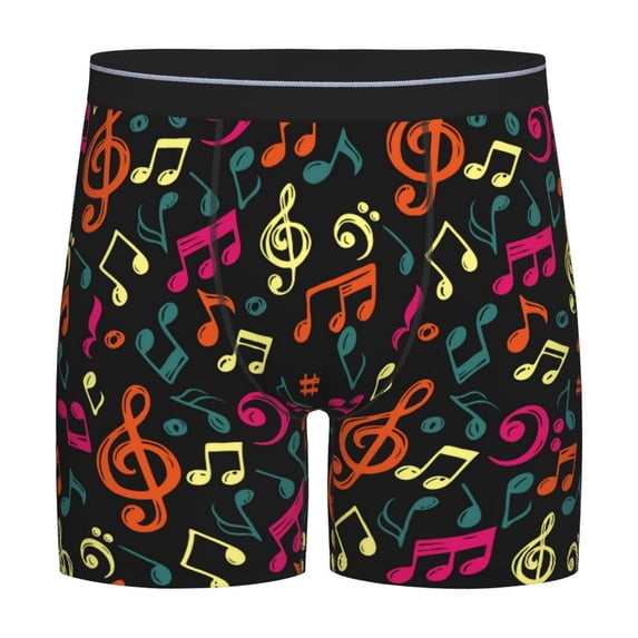 Disketp Music Notes Men's Boxer Briefs Men’s Underwear Boxer Briefs for Men