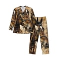 thumbnail image 1 of Disketp Musical Horse Vintage Collage for Pajamas Set Long Sleeve Sleepwear Mens Button Down Nightwear Pj Sets-Large, 1 of 7