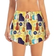 thumbnail image 1 of Disketp Musical Instruments Print Women's Shorts Workout Shorts for Athletic Gym Running Shorts with Phone Pockets Large, 1 of 8