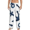 thumbnail image 1 of Disketp Navy Blue Anchor Men'S Pajama Pants - Ultra Soft Fleece Sleep And Lounge Pants (Size: S-Xxl), 1 of 9