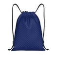 thumbnail image 1 of Disketp Navy Blue Drawstring Backpack Drawstring Gym Bags Draw String Bags for Sports, Gym, Travel, Swimming, Beach-Medium, 1 of 6