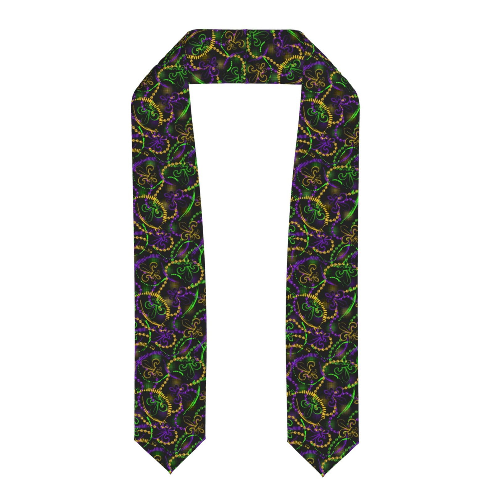 Disketp Neon Mardi Gras Graduation Stole Class of 2024 Customized ...