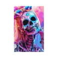 thumbnail image 1 of Disketp Neon Skull With Milkshake Decorator Light Switch or Receptacle Outlet Wall Plate Decorator Wall Plate Child Safe Outlet Cover-Style V, 1 of 6