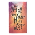 thumbnail image 1 of Disketp Not All Who Wander Are Lost Print Bathroom Towels,Cotton Towel,Soft Towels For Kitchen And Bath, 1 of 9