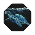thumbnail image 1 of Disketp Ocean Turtle Funny Coasters,6 Pcs Leather Coasters With Holder, Perfect Housewarming Hostess Gifts,Protect Furniture From Water Marks Scratch And Damage, 1 of 9
