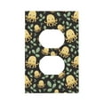thumbnail image 1 of Disketp Octopuses And Leaves Decorative Light Switch or Outlet Wall Plate with Safety Cover-Style S, 1 of 6
