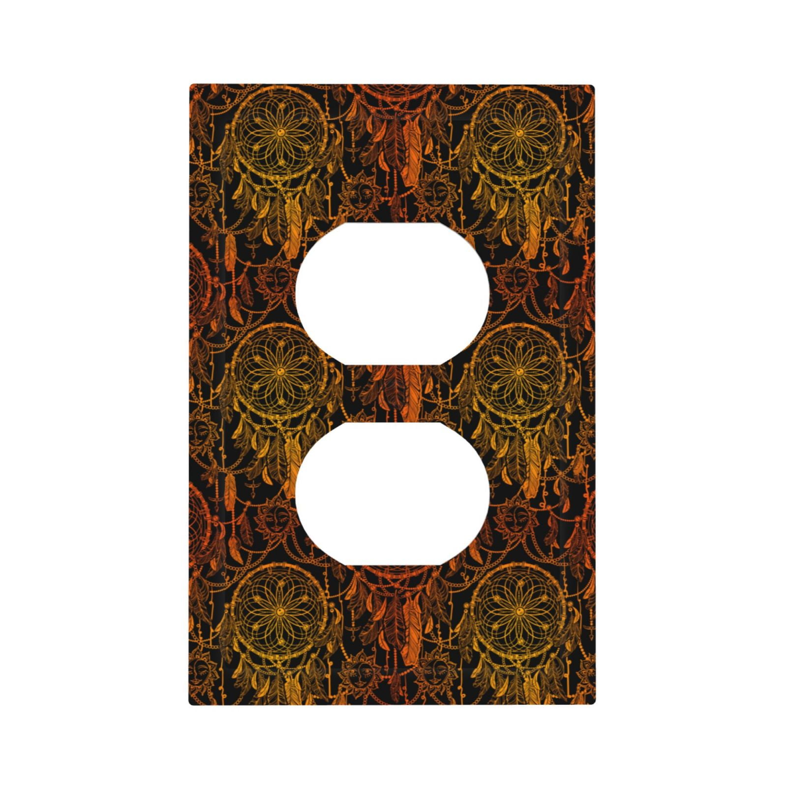 Disketp Orange Dreamcatcher Decorative Light Switch or Outlet Wall
