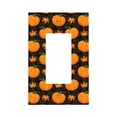 thumbnail image 1 of Disketp Orange Pumpkin And Autumn Maple Decorator Light Switch or Receptacle Outlet Wall Plate Decorator Wall Plate Child Safe Outlet Cover-Style U, 1 of 6