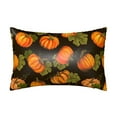 thumbnail image 1 of Disketp Orange Pumpkin Autumn Maple Satin Pillowcase For Hair And Skin - Satin Pillow Cases Standard Size 20x30 Inches With Zipper,Gifts For Women Men, 1 of 8