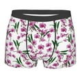 thumbnail image 1 of Disketp Orchids Flowers Men's Boxer Briefs,Soft and Breathable Cotton Underwear with ComfortFlex Waistband, 1 of 7