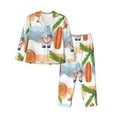 thumbnail image 1 of Disketp Pajamas Set Long Sleeve Sleepwear Womens Button Down Nightwear Pj Sets-Gnome And Surfing, 1 of 9