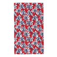 thumbnail image 1 of Disketp Palm Tree Pattern On Red Print Bathroom Towels,Cotton Towel,Soft Towels For Kitchen And Bath, 1 of 9