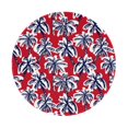 thumbnail image 1 of Disketp Palm Tree Pattern on Red Small Mouse Pad 7.9x7.9 Inches,Washable Round Mousepad for Office Laptop Computer,Non-Slip Rubber Base Mouse Pads for Wireless Mouse, 1 of 8