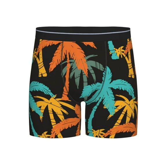 Disketp Palm Trees Men's Boxer Briefs Men’s Underwear Boxer Briefs for Men