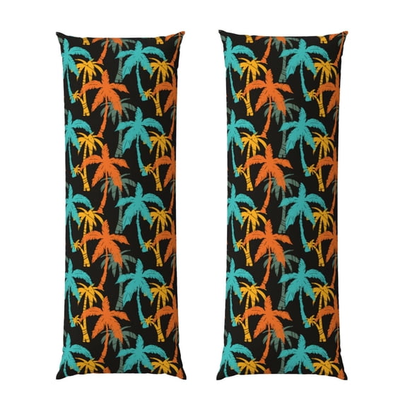 Disketp Palm Trees Print Body Pillow Cover - Super Soft 20x54 Body Pillow Case,Long Side Hidden Zipper