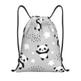 thumbnail image 1 of Disketp Pandas Drawstring Backpack Drawstring Gym Bags Draw String Bags for Sports, Gym, Travel, Swimming, Beach-Small, 1 of 6