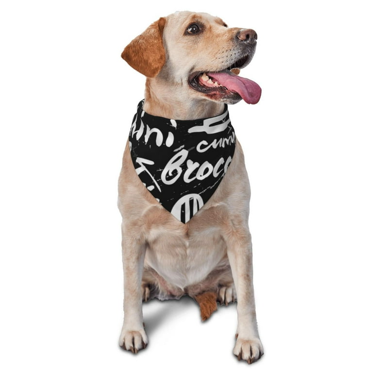 Disketp Pasta Bacon Dog Bandanas 1PC Triangle Adjustable Puppy Bandana Bib Handkerchief for Large Medium Girl Dogs Pets Gift Walmart